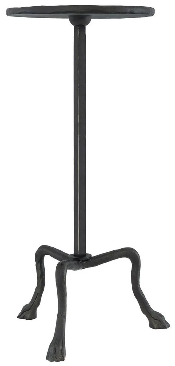 Luxury side table bronze color Ø 36.5 x H. 72.5 cm - Round tripod table - Living room furniture - Luxury furniture