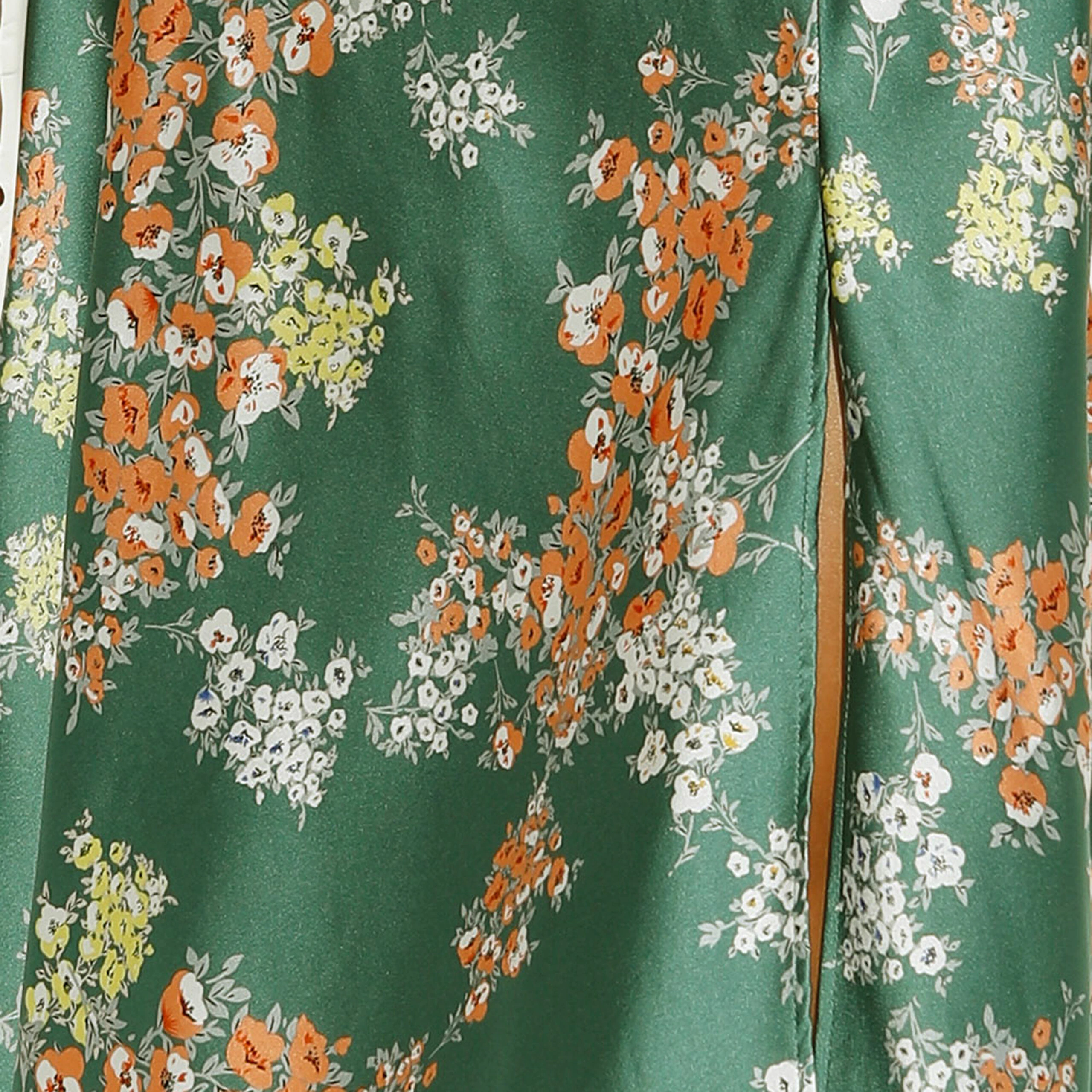 Elegant Holiday Style Sling Print Dress