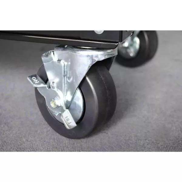 33 IN. W 4-DRAWER MECHANICS TOOL UTILITY CART IN GLOSS BLACK