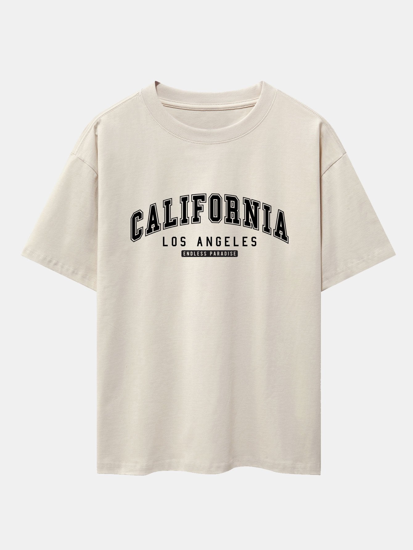 California Print Heavy Weight Oversize T-Shirt
