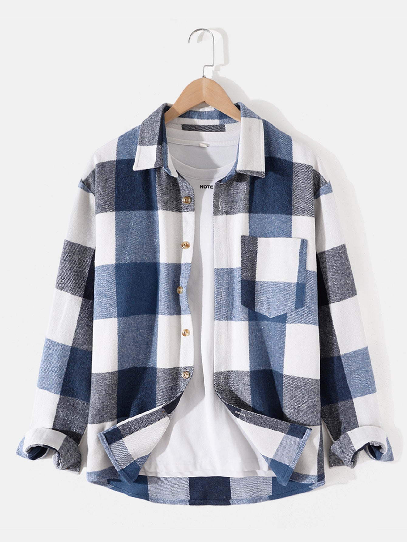 Flannel Plaid Overshirt