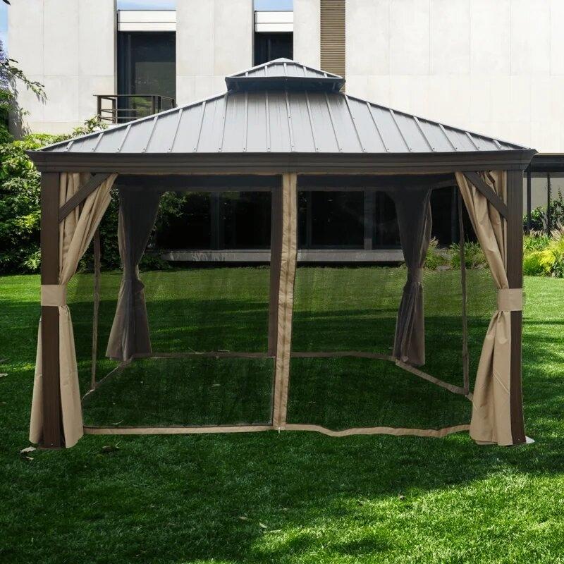 Alexander 12 Ft. W X 12 Ft. D Aluminum Patio Gazebo