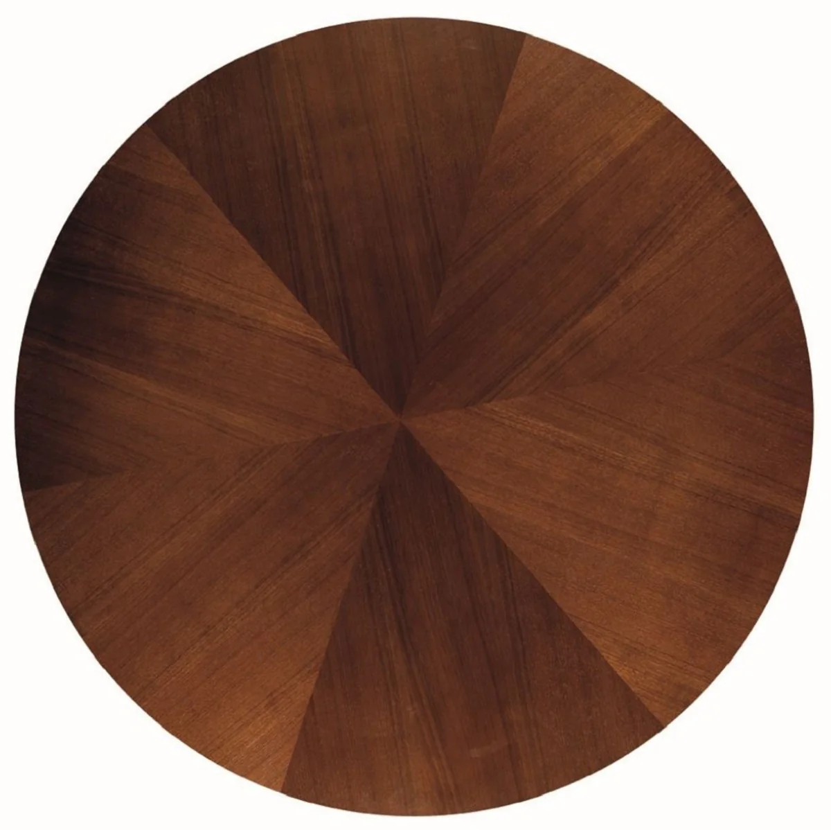 Luxury dining table brown / matt black Ø 120 x H. 75 cm - Round dining room table - Dining room furniture - Kitchen furniture