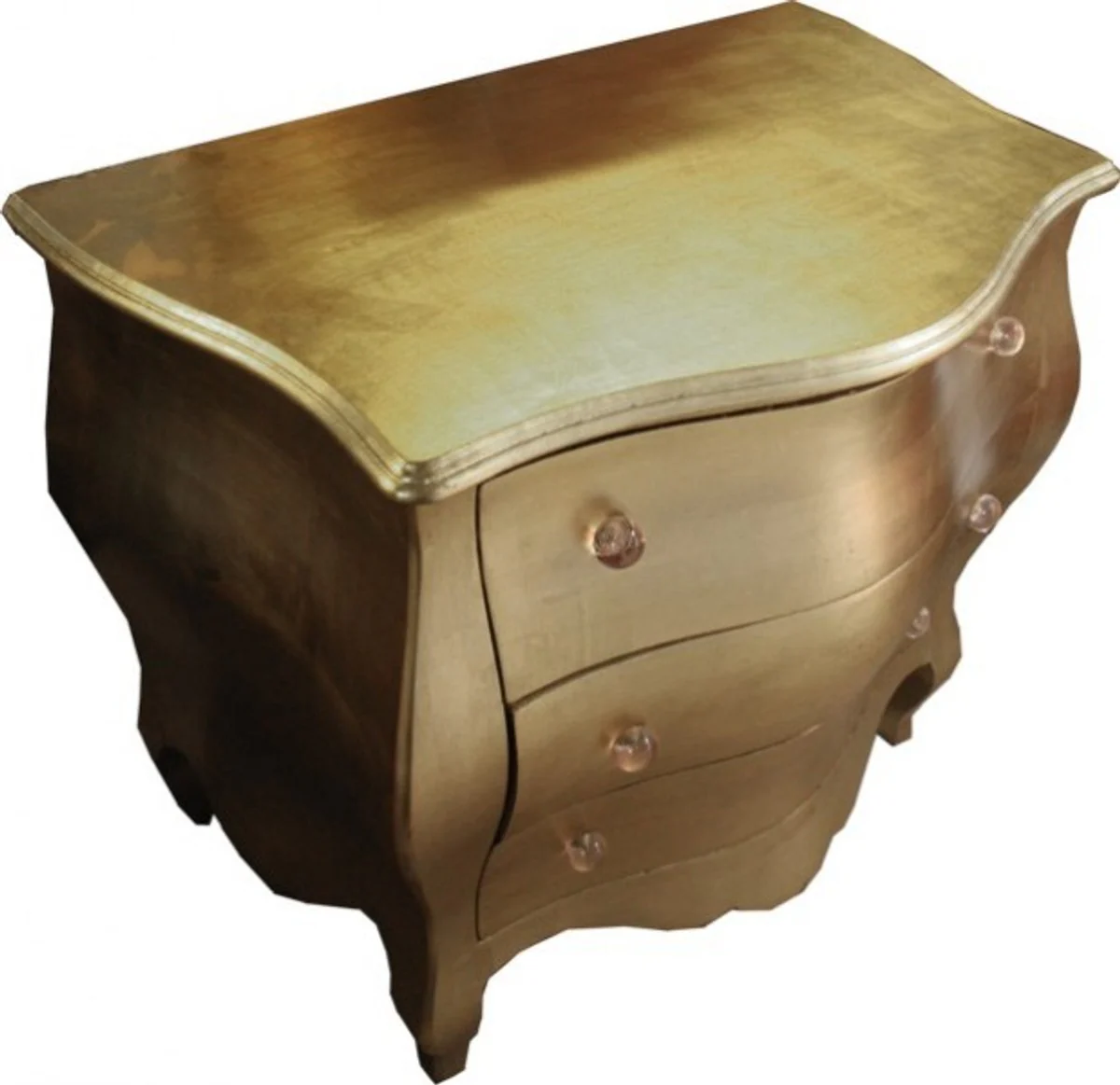 Baroque chest of drawers gold 105 x 64 x 92.5 cm - handmade unique piece