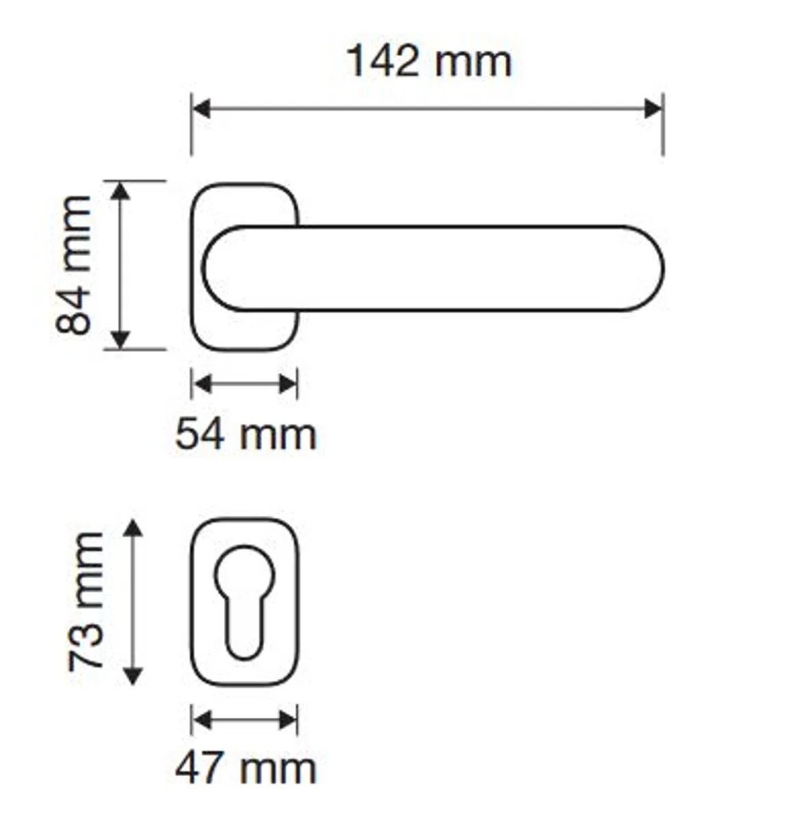 Baroque door handle set 14.2 x H. 8.4 cm - Various colors - 2 magnificent brass door handles with rosettes - Luxury quality - Made in Italy