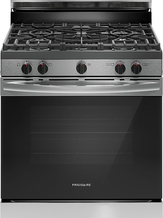 2025 5.1 Cu. Ft Freestanding Gas Range with Quick Boil Burner – Stainless Steel
