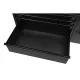 56 IN. W 5-DRAWER 1-DOOR, DEEP TOOL CHEST MOBILE WORKBENCH IN GLOSS BLACK WITH HARDWOOD TOP